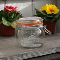 Okrúhla zaváracie poháre s klipom 12,9x10,4x11cm