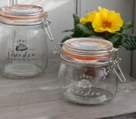 Okrúhla zaváracie poháre s klipom 12,9x10,4x11cm