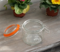 Okrúhla zaváracie poháre s klipom 12,9x10,4x11cm