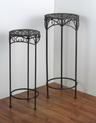 Okrúhle stolíky na kvety 74 a 65cm - 2 kusy