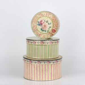 Okrúhle vintage dózy 18/15 / 12cm