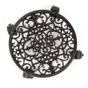 Okrúhly liatinový podstavec pod kvetináč 28cm