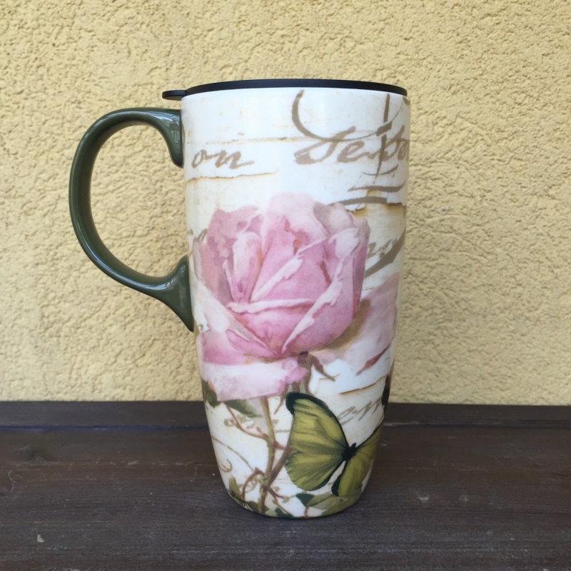 Kvalitný termohrnček s ružami 500ml