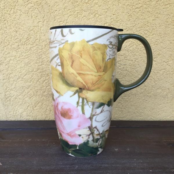 Kvalitný termohrnček s ružami 500ml