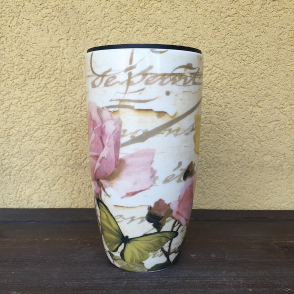 Kvalitný termohrnček s ružami 500ml