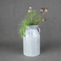 Kvetináč bandaska pozinkovaný plech 15 x25 ×14,5cm