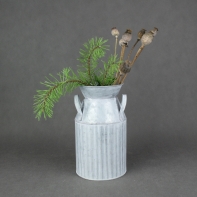 Kvetináč bandaska pozinkovaný plech 15 x25 ×14,5cm