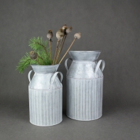 Kvetináč bandaska pozinkovaný plech 15 x25 ×14,5cm