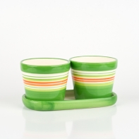 Kvetináč dvojitý malý 18x10x9cm