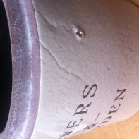 Kvetináč Flowers  Garden 16x14x16 cm - puklina v glazúre