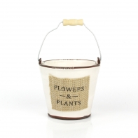 Kvetináč keramický biely Flowers (set 3ks)