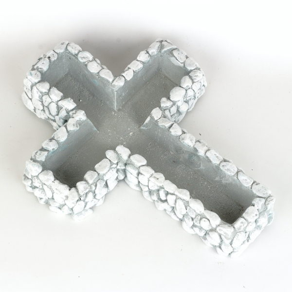 Kvetináč kríž 30 x 40 cm betónový