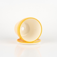 Kvetináč malý 10x10cm žlto oranžový