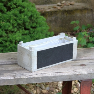 Kvetináč na bylinky s tabuľkou 24x10cm