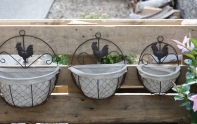 Kvetináč na stenu set 3ks