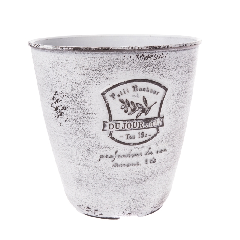 Kvetináč plastový s patinou