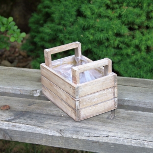 Kvetináč prepravka hnedý 15x10x11cm