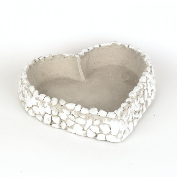 Kvetináč srdca 27 x 26 cm betónový