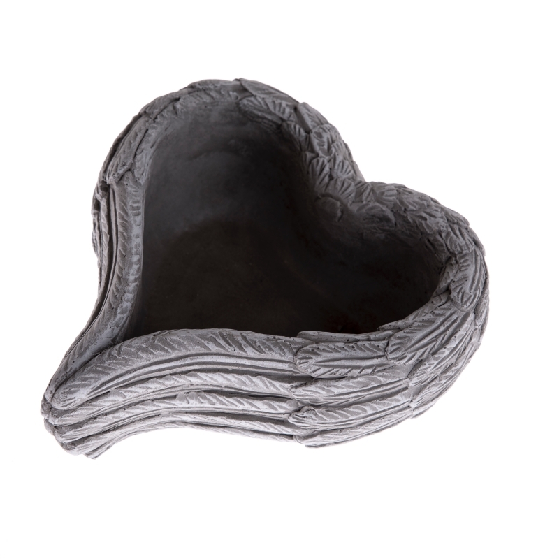 Kvetináč z betónu srdca