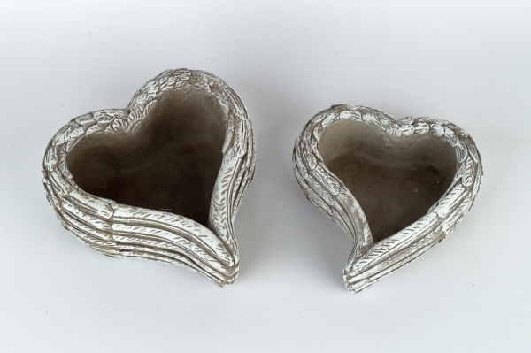 Kvetináč z betónu srdca