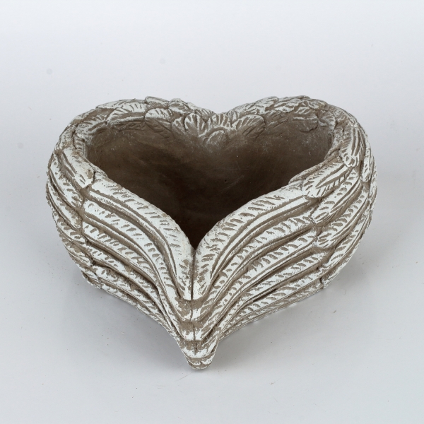 Kvetináč z betónu srdca