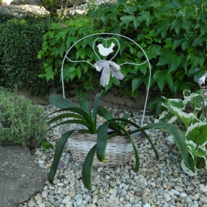 Kvetináč z vŕbového prútia provence 58x38x23cm