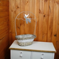 Kvetináč z vŕbového prútia provence 58x38x23cm