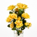 Kytica žltých čajových ruží 34cm