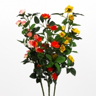 Kytica ruží mini žltá x3 27x73x27cm