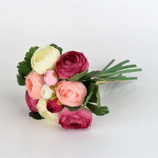 Kytice umelých pivoniek ružová 24cm