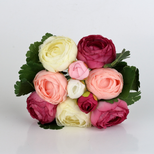 Kytice umelých pivoniek ružová 24cm