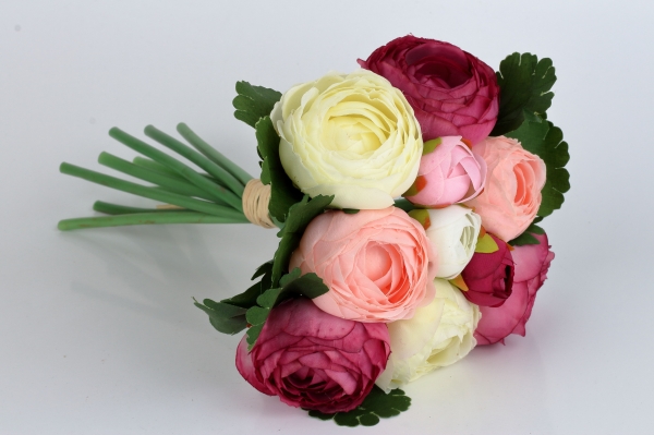 Kytice umelých pivoniek ružová 24cm