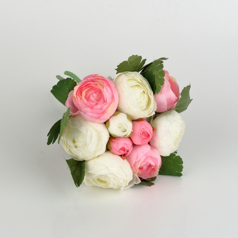 Kytice umelých pivoniek svetlo ružová 24cm