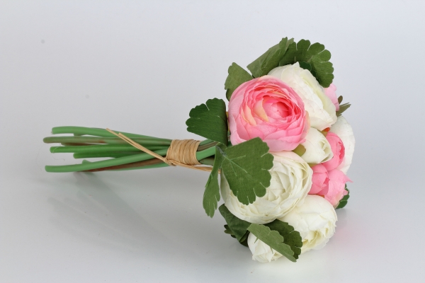 Kytice umelých pivoniek svetlo ružová 24cm