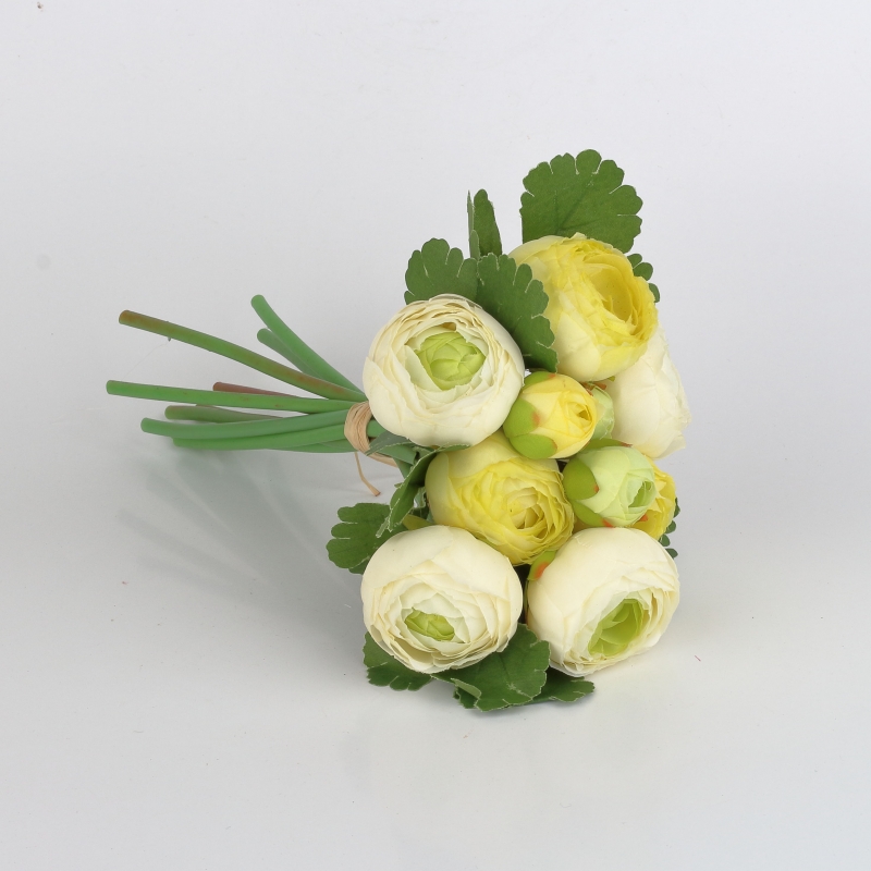 Kytice umelých pivoniek zelená 24cm