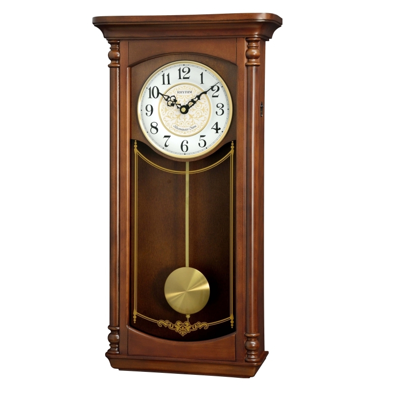 Kyvadlové hodiny na zeď 28,5x11x54,5cm