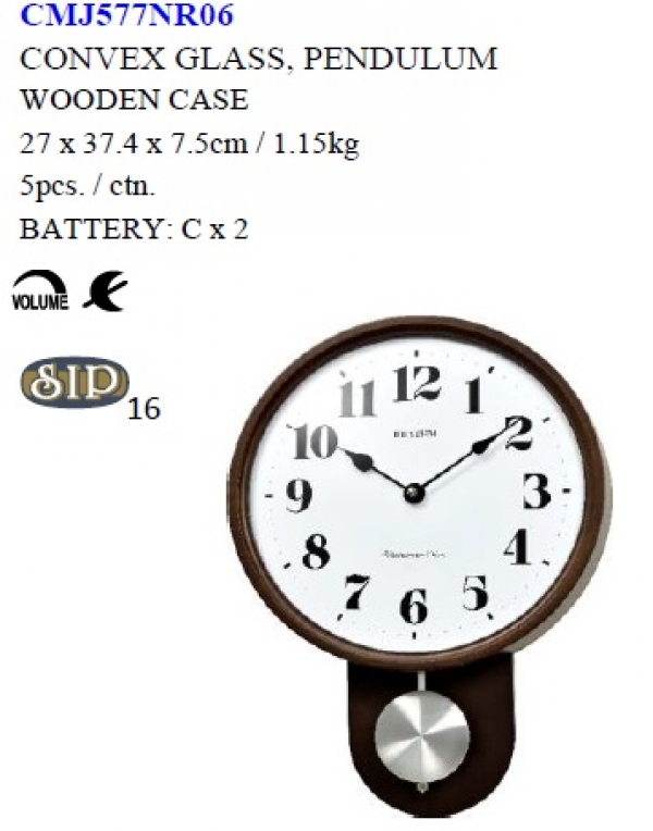 Kyvadlové nástenné hodiny 27x7,5x37,4cm