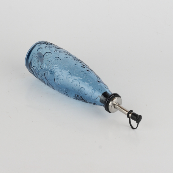 Fľaša na olej FLORA modrá