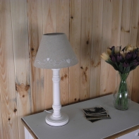 Lampa - noha, podstavec lampy biely 39cm