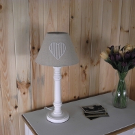 Lampa - noha, podstavec lampy biely 39cm