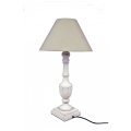 Lampa sústruženie biela 61cm