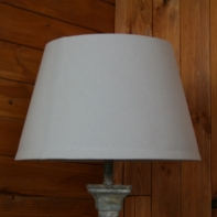 Lampa vysoká hnedá - hnedé šisovanie 130cm