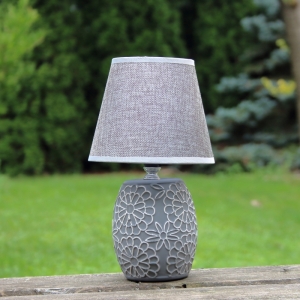 Lampička do spálne šedá