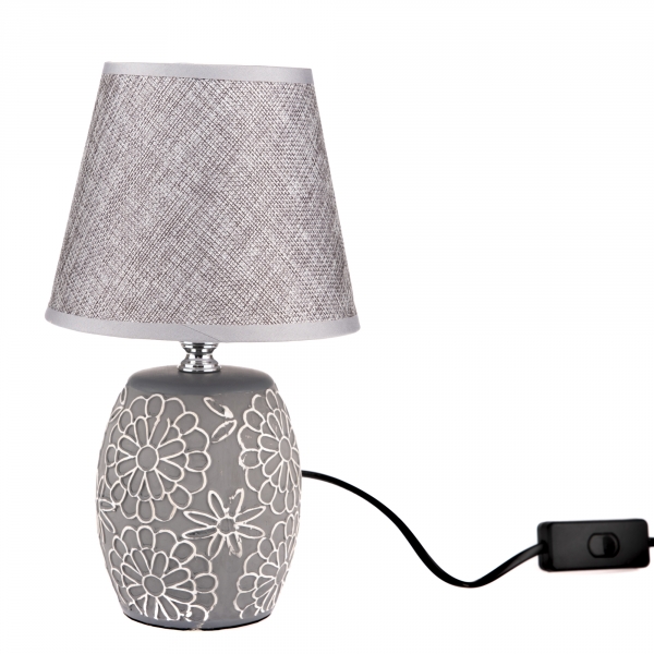 Lampička do spálne šedá