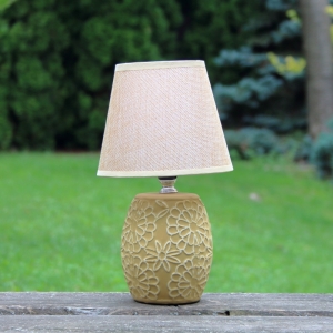 Lampička do zásuvky žltá