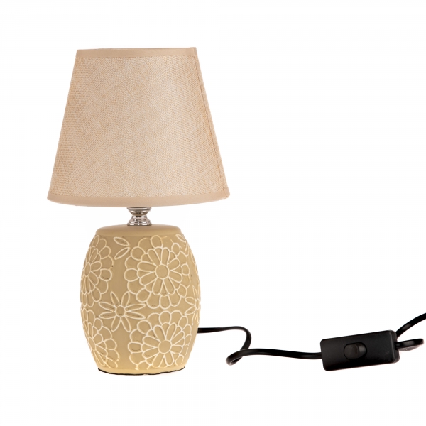 Lampička do zásuvky žltá