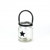 Lampička na sviečku - motív hviezda