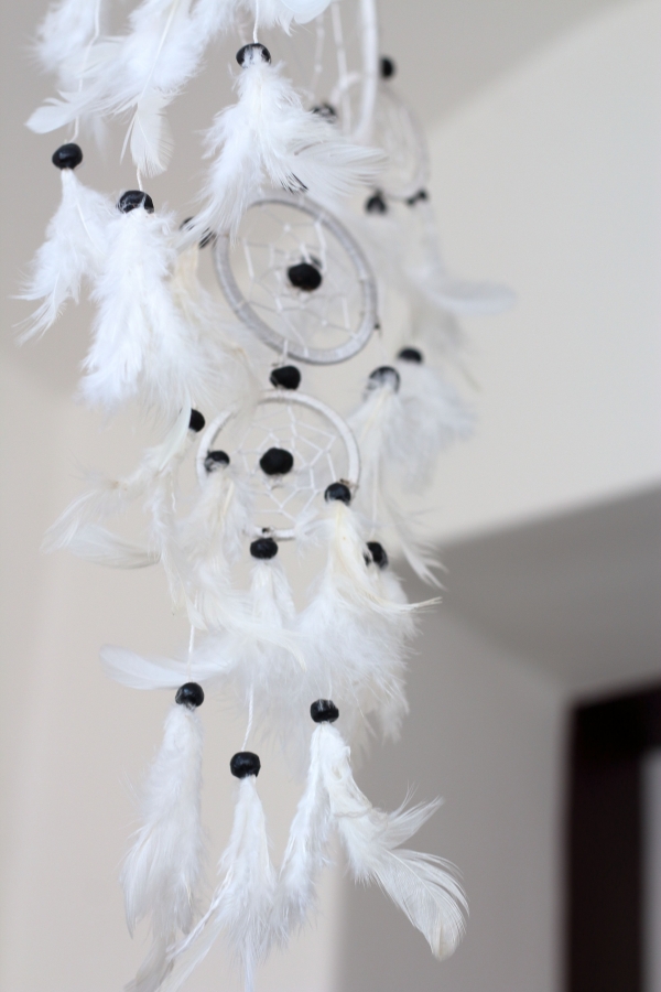 Lapač snov biely 17cm