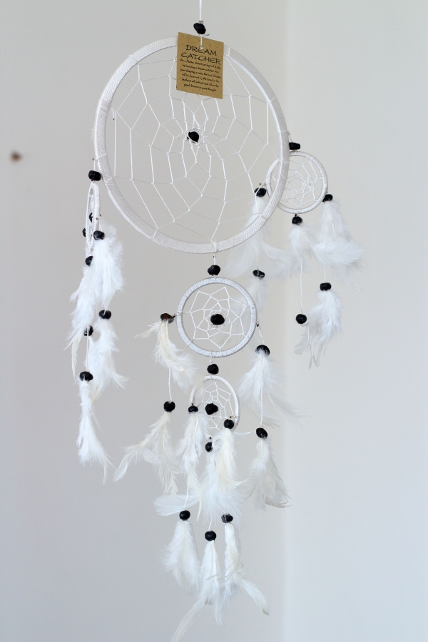 Lapač snov biely 17cm