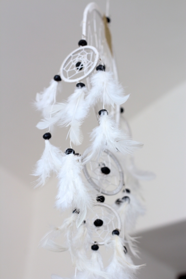 Lapač snov biely 17cm